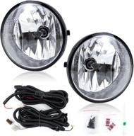 🚘 enhance your vehicle's visibility with rp remarkable power fl7019 clear fog lights for 06-11 tacoma, 07-13 tundra, and 04-06 solara - oe style, includes switch wiring logo