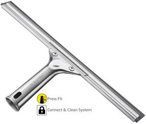 img 1 attached to High-Performance Stainless Steel Squeegee, 12-inch, by Unger Professional