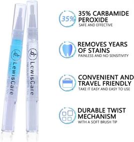 img 2 attached to 🦷 Advanced Teeth Whitening Kit with LED Light, Includes Teeth Whitening Pen (3pcs), 35% Carbamide Peroxide Gel, Desensitizing Pen, and 2 Weeks of Whitening