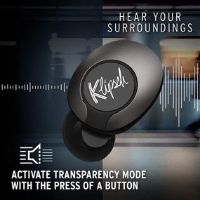 img 1 attached to Klipsch T5 II True Wireless Bluetooth 5.0 Earphones: Gunmetal Edition with Transparency Mode, Beamforming Mics, Best Fitting Ear Tips, & 32-Hour Battery Life in Slim Charging Case