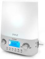 📻 pyle pilcr34bt_0 bluetooth radio alarm clock: built-in speakers, led display, sunrise sunset function - perfect for deep sleep, relaxation, and meditation logo