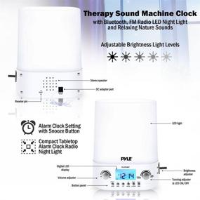 img 1 attached to 📻 Радиобудильник Pyle PILCR34BT_0 с Bluetooth: Встроенные динамики, LED-дисплей, функция "рассвет-закат" - Идеально подходит для глубокого сна, релаксации и медитации.