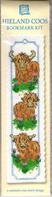 img 1 attached to 🐮 Craft a Charming Hieland Coos Bookmark with Textile Heritage Cross Stitch Kit