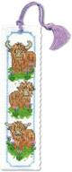 🐮 craft a charming hieland coos bookmark with textile heritage cross stitch kit logo