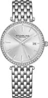 🌟 timelessly elegant: stuhrling original women's classic dress watch with stainless steel link bracelet логотип