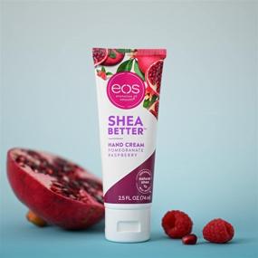 img 2 attached to 🤲 eos Shea Better Hand Cream - Pomegranate Raspberry | Natural Shea Butter Lotion for 24 Hour Hydration | 2.5 oz