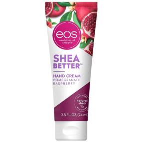 img 4 attached to 🤲 eos Shea Better Hand Cream - Pomegranate Raspberry | Natural Shea Butter Lotion for 24 Hour Hydration | 2.5 oz