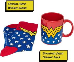 img 3 attached to 🦸 Wonder Woman Coffee Mug and Sock Set - Genuine Licensed DC Comics Product for Sale