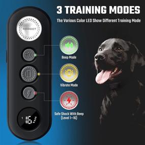 img 3 attached to 🐕 ABBIDOT Shock Collar for Dogs - Small to Large Size Dog Training Collar (10-120 lbs) - 3000ft Range, Fast Charging, Fully Waterproof Remote Dog Shock Collars for Training Small, Medium, and Large Dogs