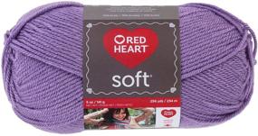 img 1 attached to 🧶 Red Heart Soft Yarn, Lilac - Luxurious and Silky Smooth Yarn for Cozy Creations