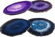 stylish and protective kooalo agate coasters - 4.5 inches logo