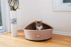 img 3 attached to Medium Light Apricot Armarkat Cat Bed: Best SEO-Optimized Pet Product