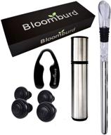 🍷 bloomburd wine preserver set: vacuum pump, chill stick, aerator & more – 2021 bar accessory for perfect wine preservation логотип