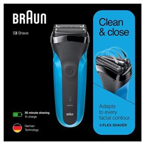 img 3 attached to 🪒 Braun Series 3 310s Electric Razor for Men - Rechargeable Wet & Dry Shaver