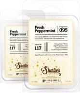 🕯️ shortie's candle company fresh peppermint wax melts multi pack - formula 117-2 | highly scented bars | made with natural oils | christmas & holiday air freshener cubes collection | seo-optimized product title логотип