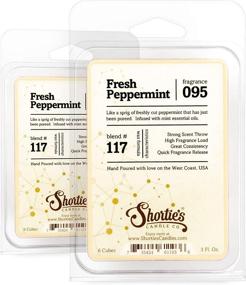 img 4 attached to 🕯️ Shortie's Candle Company Fresh Peppermint Wax Melts Multi Pack - Formula 117-2 | Highly Scented Bars | Made with Natural Oils | Christmas & Holiday Air Freshener Cubes Collection | SEO-Optimized Product Title