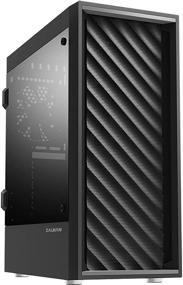 img 4 attached to Zalman T7 ATX Mid Tower Premium Computer PC Case: Предустановленные вентиляторы 120 мм, акриловая боковая панель, сетчатый дизайн, черный - максимальное охлаждение и стильная эстетика