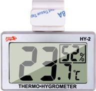 🦎 reptile tank thermometer hygrometer sensor - digital temperature and humidity gauges for reptiles - perfect for terrariums and reptile tanks - includes hook logo