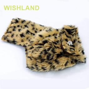 img 2 attached to 🐾 WISHLAND Pet Clothes: Stylish Leopard Print Hoodies for Large Dogs in Winter