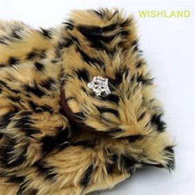 img 1 attached to 🐾 WISHLAND Pet Clothes: Stylish Leopard Print Hoodies for Large Dogs in Winter