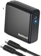 зарядное устройство nekteck usb c 100w: технология gan, сертифицировано usb-if, складная вилка - быстрая зарядка для iphone, macbook air/pro, ipad, galaxy, iphone 11/xs/xr логотип