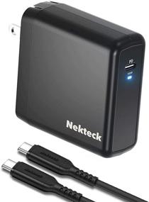 img 4 attached to Зарядное устройство Nekteck USB C 100W: технология GaN, сертифицировано USB-IF, складная вилка - быстрая зарядка для iPhone, MacBook Air/Pro, iPad, Galaxy, iPhone 11/XS/XR