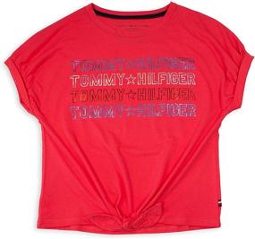 img 3 attached to 👚 Tommy Hilfiger Girls' Short Sleeve Tie-Knot T-Shirt