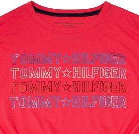 img 1 attached to 👚 Tommy Hilfiger Girls' Short Sleeve Tie-Knot T-Shirt