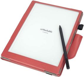 img 1 attached to KuRoKo Book Folio Case Cover With Hand Strap And Pen Holder For Remarkable 2 10 Tablet Accessories
