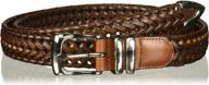 perry ellis portfolio brown braided logo