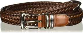 img 3 attached to Perry Ellis Portfolio Brown Braided