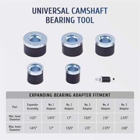 img 2 attached to Efficient Cam Bearing Removal and Installation Tool Set by Orion Motor Tech: Complete Kit for Various Vehicles, Includes 1-1/8 to 2-2/3 Inch Adapters