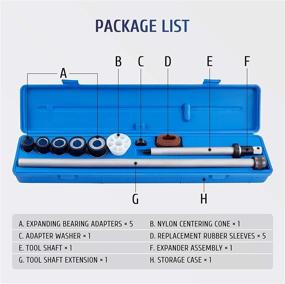 img 3 attached to Efficient Cam Bearing Removal and Installation Tool Set by Orion Motor Tech: Complete Kit for Various Vehicles, Includes 1-1/8 to 2-2/3 Inch Adapters