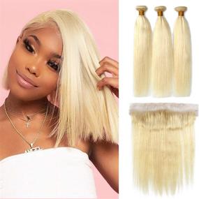 img 4 attached to Dorabeauty Bundles Frontal Hairline Straight