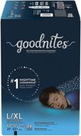 нижнее белье от "goodnites" для мальчиков, с проблемой ночного мочеиспускания, размер l/xl, 24 шт.: идеальное решение для сохранения сухости ночью. логотип