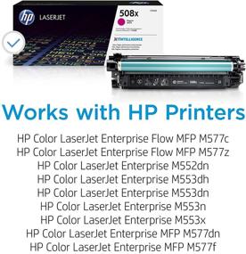 img 3 attached to 🖨️ HP 508X CF363X Toner-Cartridge in Magenta for HP Color LaserJet Enterprise M553/M577 Series - High Yield & Compatibility