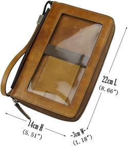 img 2 attached to Кошельки вокруг сумочки-клатча с прозрачной ручкой женские сумки и кошельки