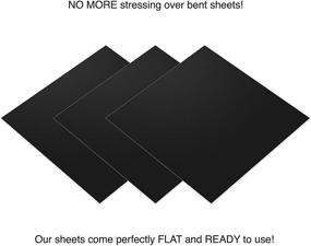 img 3 attached to 🔲 Superior Quality Permanent Matte Black Vinyl Sheets - EZ Craft USA - 12"x12" - 40 Adhesive Backed Sheets for Cricut and Other Cutters