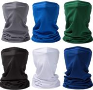 🎭 ultimate face coverings for men: sun uv protection dust wind neck gaiter bandana balaclava - perfect for fishing and hiking! logo