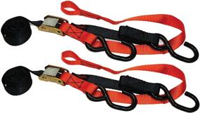 img 4 attached to 🏍️ Extreme Max Soft Loop Tie-Down Straps for ATV, Motorcycle, Dirt Bike - 1" Width, 1000 lb Strength - Pack of 2