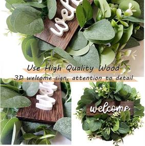 img 2 attached to Eucalyptus Welcome Wreaths Seasons Outdoor