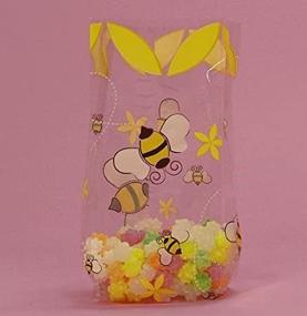 img 3 attached to 🐝 Bumblebee Patterned Cello Favor Bags - Pack of 20 - 7.5in. x 3.5in. x 2in. - Generic Brand