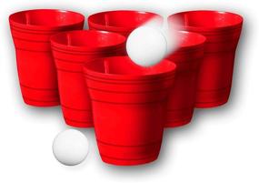 img 1 attached to 🎯 Deluxe Bucket Toss Pong Game for Wild Sports