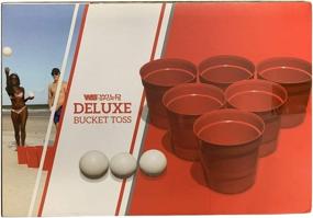 img 3 attached to 🎯 Deluxe Bucket Toss Pong Game for Wild Sports