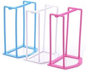 img 4 attached to Lucky Fitness Plastic Clothes Hanger Holder Stacker Storage Rack - Home Organizer for Hangers