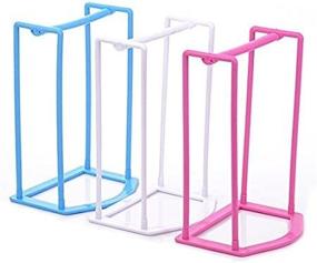 img 3 attached to Lucky Fitness Plastic Clothes Hanger Holder Stacker Storage Rack - Home Organizer for Hangers