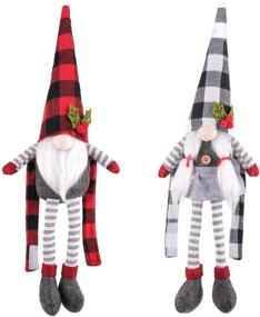 img 3 attached to 🎅 D-FantiX Set of 2 Christmas Curtain Tieback Buckles - Mr and Mrs Gnome - Window Ornaments Decorations for Home Décor
