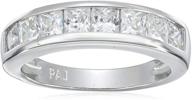 platinum sterling princess zirconia channel logo