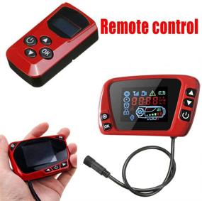 img 3 attached to MASO 12V/24V Air Parking Heater Remote Controller with LCD Switch - Red