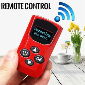 img 2 attached to MASO 12V/24V Air Parking Heater Remote Controller with LCD Switch - Red